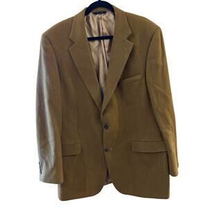 Brooks Brothers 100% Camel Hair Men's Blazer 43 Long Business Professional